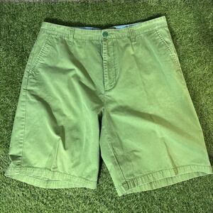 Nautica Jeans Co Shorts Men's 38 Green Chino Casual Cotton Vintage Y2K